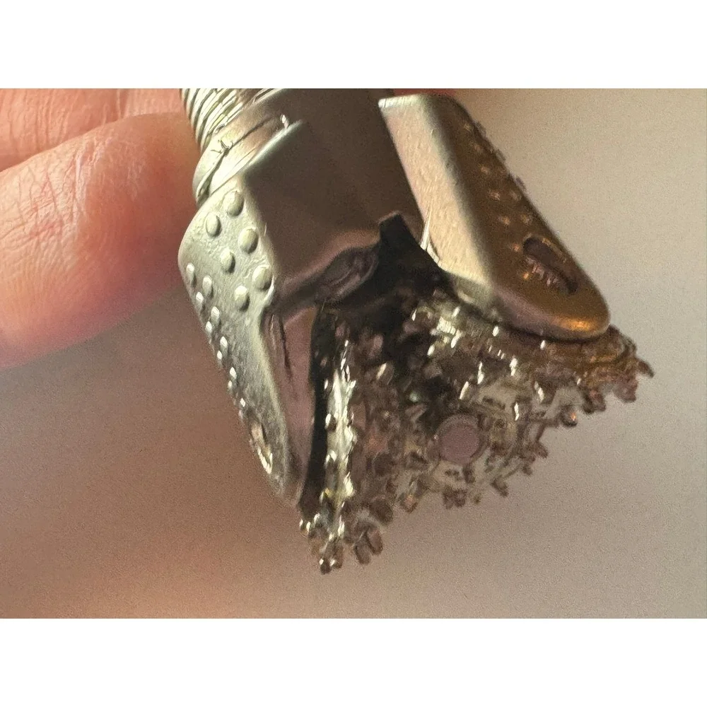 Silver Tricone Drill Bit Keychain Oil Gas‎ Mining Industrial Novelty Accessory